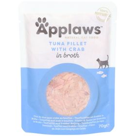 Applaws Thunfisch- und Krabbenfilet Adult Katze - Ergänzungsfuttermittel in Brühe