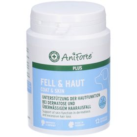 AniForte Fell und Haut Nahrungsergänzungsmittel für Hunde plus