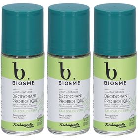 BIOSME Probiotisches Deodorant Aloe Vera Wasser Roll-on Ohne Parfum
