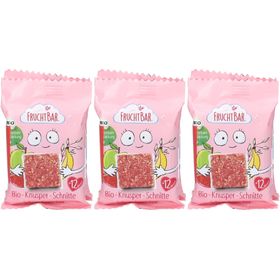 FruchtBar Barre Bio Croustillante Fraise Banane Pomme Dès 12 Mois