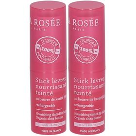 LA ROSÉE Nachfüllbarer, getönter, pflegender Lippenpflegestift