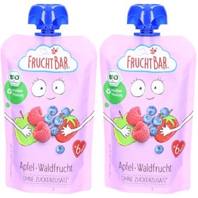 FruchtBar Bio Apfelkompott Waldfrucht ohne Zuckerzusatz