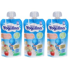 Nestlé Yogolino Banane Erdbeere, Milch-Quetschbeutel für Babys