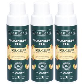 BeauTerra Shampooing sec doux pour tous types de cheveux