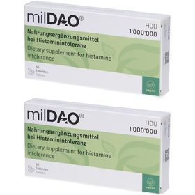 milDAO– Complément pour l’intolérance à l’histamine (DAO)