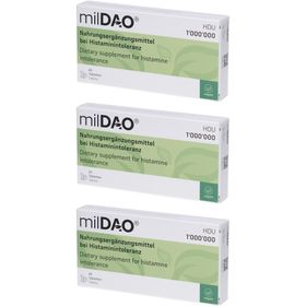 milDAO– Complément pour l’intolérance à l’histamine (DAO)