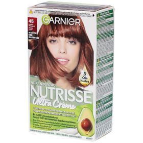 GARNIER NUTRISSE Crème Coloration permanente nutritive 45 Acajou Foncé