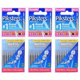 Piksters Brossettes interdentaires réutilisables Taille 0 – 10 pièces