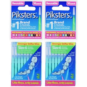Piksters Brossettes interdentaires réutilisables Taille 6 – 10 pièces
