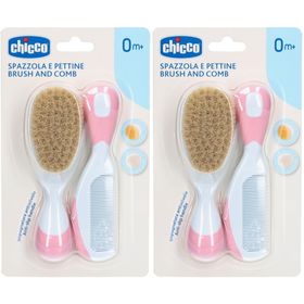 CHICCO Brosse et Peigne Bleu Clair 0m +
