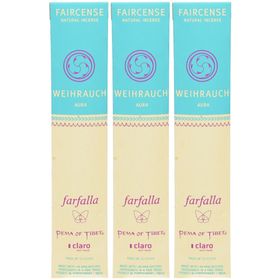 Farfalla Weihrauch / Aura, Faircense Räucherstäbchen Bio