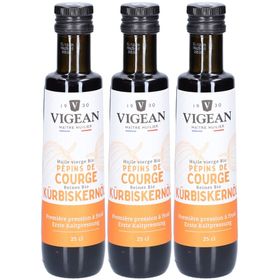 VIGEAN Huile vierge de pépins de courge bio - Première pression à froid