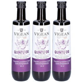 VIGEAN Huile mélangée Bio Quintu'or - Colza, Sésame, Noix, Chanvre, Onagre