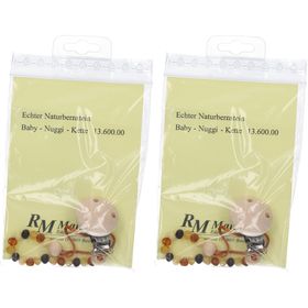 MAINARDI Schnullerkette mit Bernstein