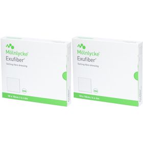 EXUFIBER 10x10 cm Gel-Faserverband