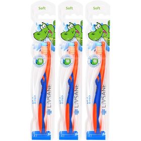 LIVSANE® Brosse à dents pour enfants avec poils souples 2-3 ans