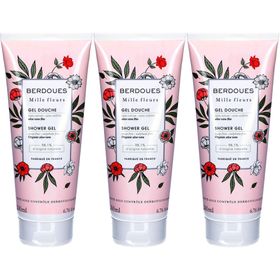 Berdoues Gel Douche Mille Fleurs Aloe Vera Bio Sans Savon ni Sulfate