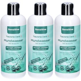 Tautona Dent Bain de Bouche Sensitive avec Xylitol et Aloe Vera