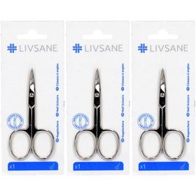 LIVSANE® Ciseaux à ongles nickelés, ajustables