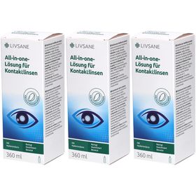 LIVSANE® Solution tout-en-un pour lentilles de contact
