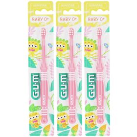 GUM Brosse à dents bébé douce 0-2 ans douce – Rose