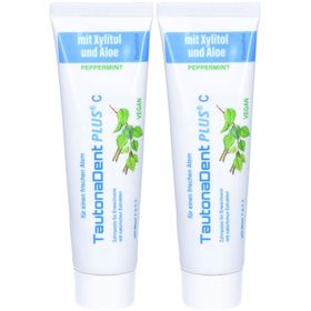 TautonaDent PLUS C Dentifrice 100ml Menthe sans Fluor avec Xylitol et Aloe