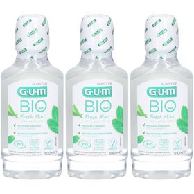 GUM BIO Bain de Bouche Menthe & Aloe Vera – Vegan, Certifié Bio