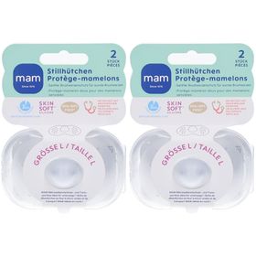 Mam Protège-Mamelons Silicone Taille L x 2 avec Boîte