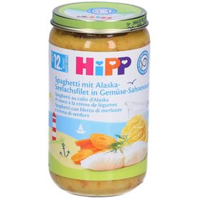 HiPP - Bio-Spaghetti mit Alaska-Seelachs & Gemüsecreme ab 12 Monaten