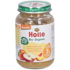 Holle Bio-Apfel und -Pfirsich