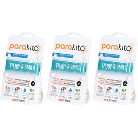 PARAKITO Armband Erwachsene Enjoy and Smile blau