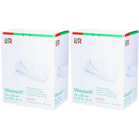 L&R Vliwasoft® Compresse en nontissé 10 x 20 cm