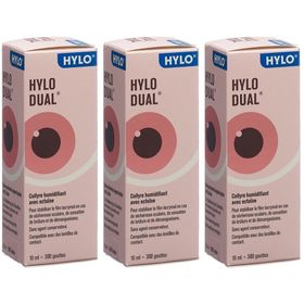 HYLO DUAL Augentropfen Ectoin Trockene und allergische Augen Ohne Konservierungsstoffe