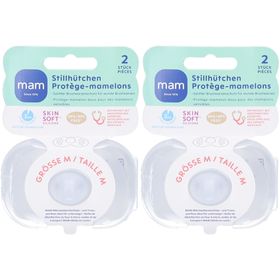 Mam Protège-Mamelons Silicone Taille M x 2 avec Boîte