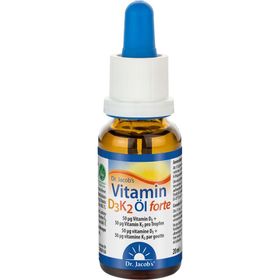 Dr. Jacob's Vitamin D3K2 Öl forte 2000 IE D3+K2 hochdosiert