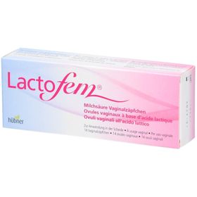 HUBNER Lactofem Vaginalzäpfchen auf Milchsäurebasis