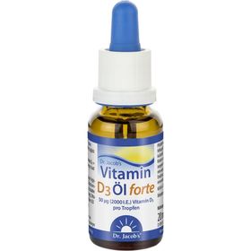 Dr. Jacob's Vitamin D3 Öl forte 2000 IE D3 hochdosiert 640 T