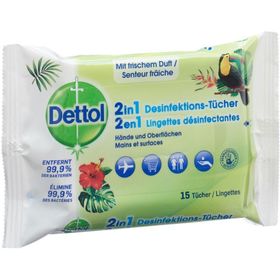 DETTOL 2 in 1 Desinfektionstücher