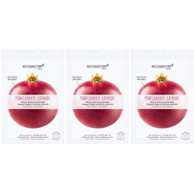 Ecosecret Revitalisierende Gesichtsmaske Granatapfel 100 % Baumwolle