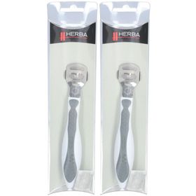 HERBA Hornhautfeile Softtouch mit ergonomischem Griff, grau