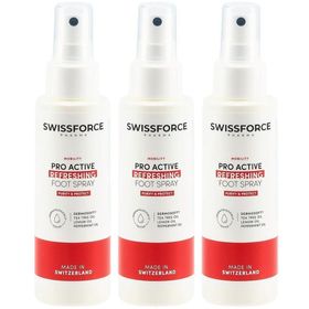 SWISSFORCE Pro Active Refreshing – Geruchsneutralisierendes Fußspray – Vegan