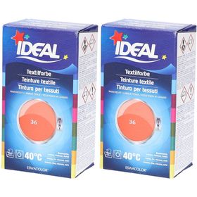 Ideal® MINI Textilfarbe No36 Korall für Baumwolle, Leinen, Viskose & Seide
