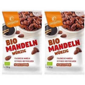 Landgarten Bio-Mandeln, geröstet und gewürzt