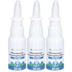 LIVSANE Nasenspray für Babys Isotonisches Meerwasser
