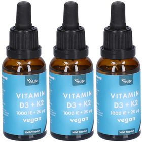VeLife Vitamin D3 + K2 Vegan Tropfen