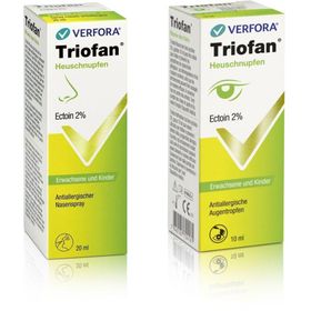 TRIOFAN Heuschnupfen Augentropfen + TRIOFAN Heuschnupfen Nasenspray