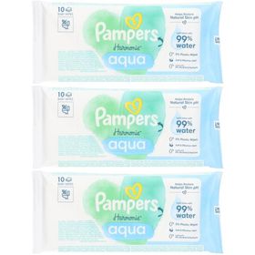 Pampers Harmonie Aqua Lingettes Bébé 99% Eau