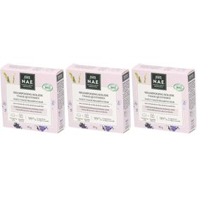 N.A.E. Festes Shampoo Bio für normales Haar mit Reis & Lavendel