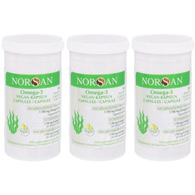 NORSAN Omega-3 Kaps vegan Ds 80 Stk x3