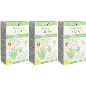 NORSAN Omega-3 ALGA Jelly vegan Blist 120 Stk x3